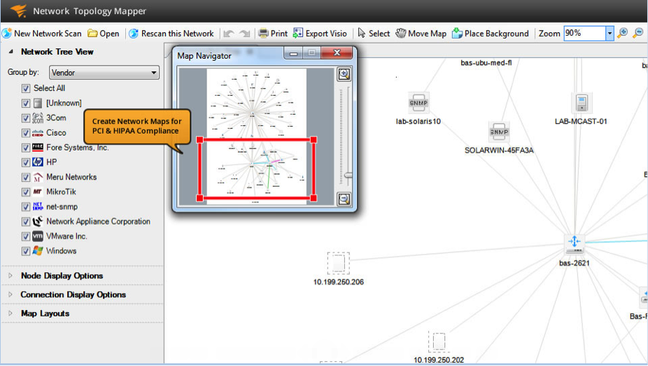 solarwinds network topology map